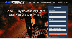 Desktop Screenshot of bowfishinglights.com