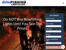 Tablet Screenshot of bowfishinglights.com